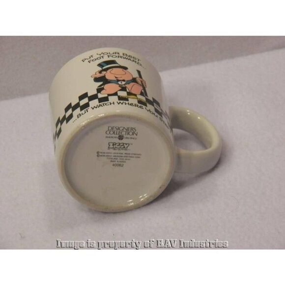 1987 American Greetings Ziggy Coffee Mug Cup Put Your Best Foot Forward - Picture 3 of 3